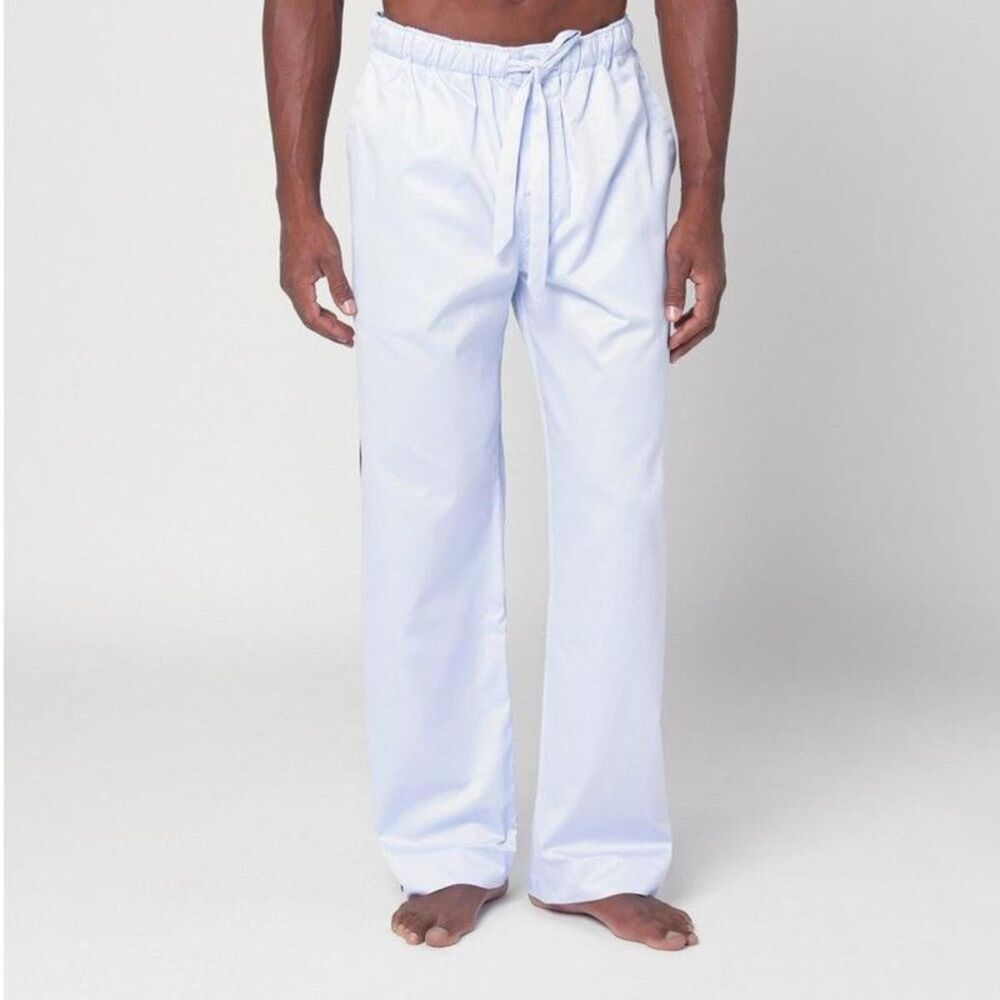 TEKLA Men's Organic Cotton Relaxed Fit Pajama Pants Men RED